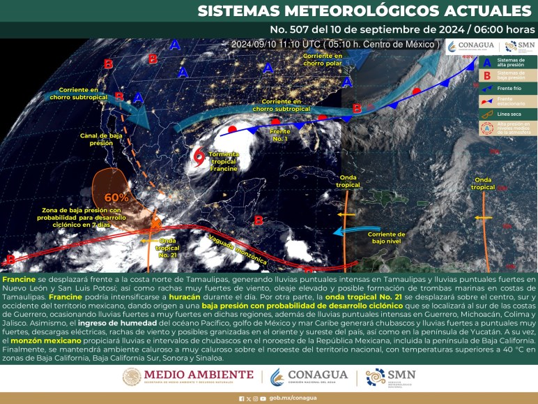 Clima hoy en Cancún y Quintana Roo: Cielo nublado con chubascos