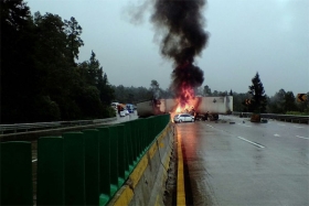 El percance se registr&oacute; a la altura de Chalco, Estado de M&eacute;xico    