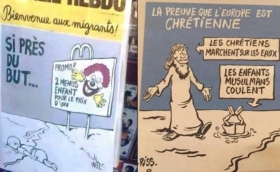 Charlie Hebdo critica a países europeos