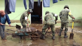 En el lugar se implementaron operativos de atención sanitaria y social  