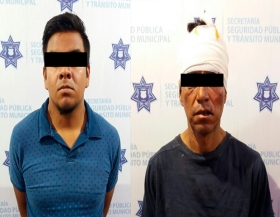 Asaltan a transe&uacute;ntes y son detenidos