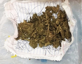 Detenido con marihuana