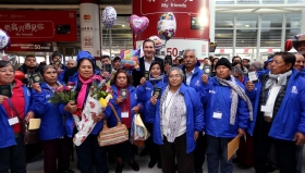 Originarios de diversos municipios poblanos, llegaron a Nueva York para reencontrarse 