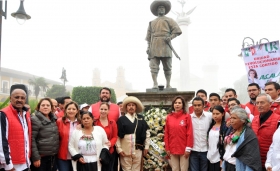 A defender la patria con la credencial de elector, exhortó Blanca Alcalá