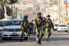 Al lugar arribaron elementos del Ejército Mexicano   