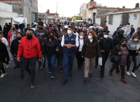 En Joaquín Colombres primera caminata por la seguridad del 2022