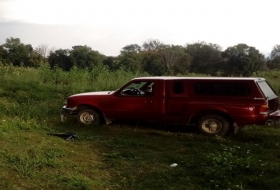 Camioneta en donde viajaba